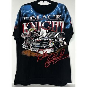 Vintage 90s Dale Earnhardt NASCAR Chase Authentics "THE BLACK KNIGHT" Shirt XL